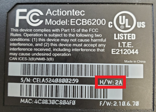 Actiontec Ecb6200 Firmware Upgrades